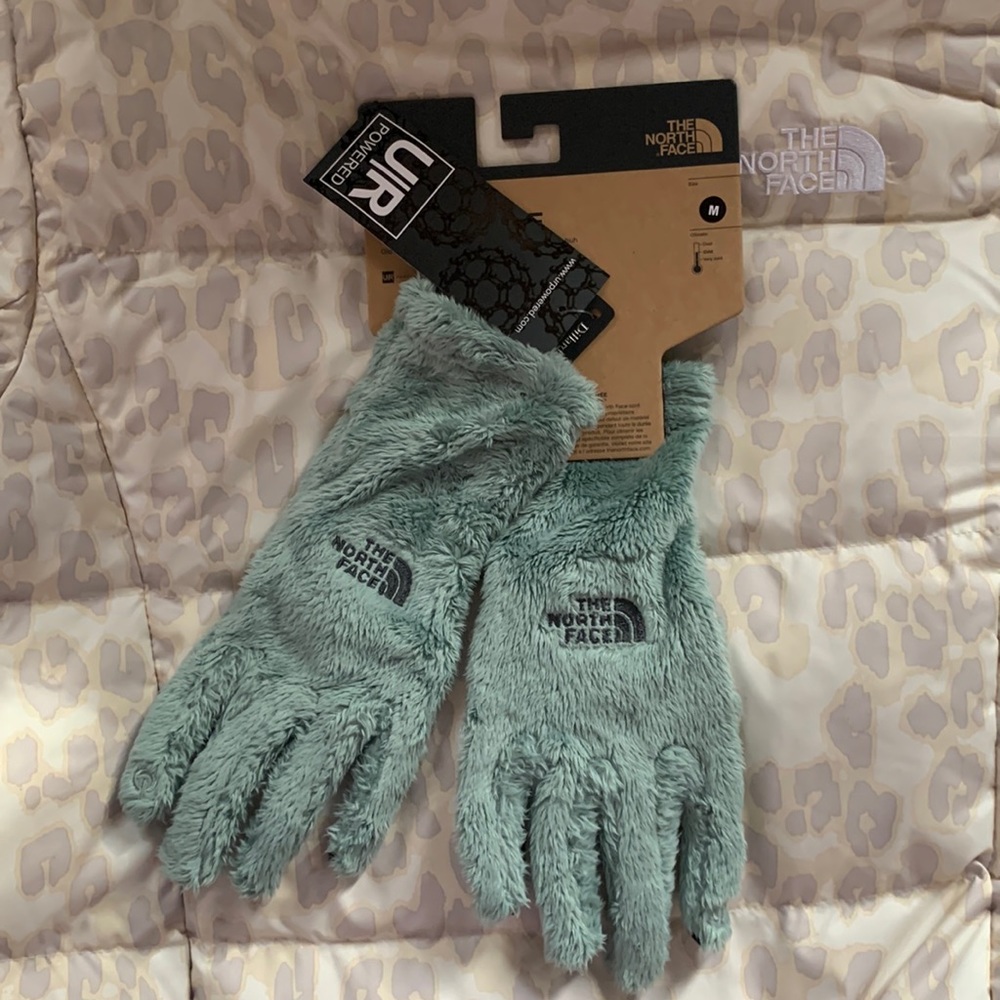 North Face Osito Etip Women’s Glove Jadeite Green M *Touch Screen Connectivity*